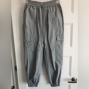 High waisted cargo pants